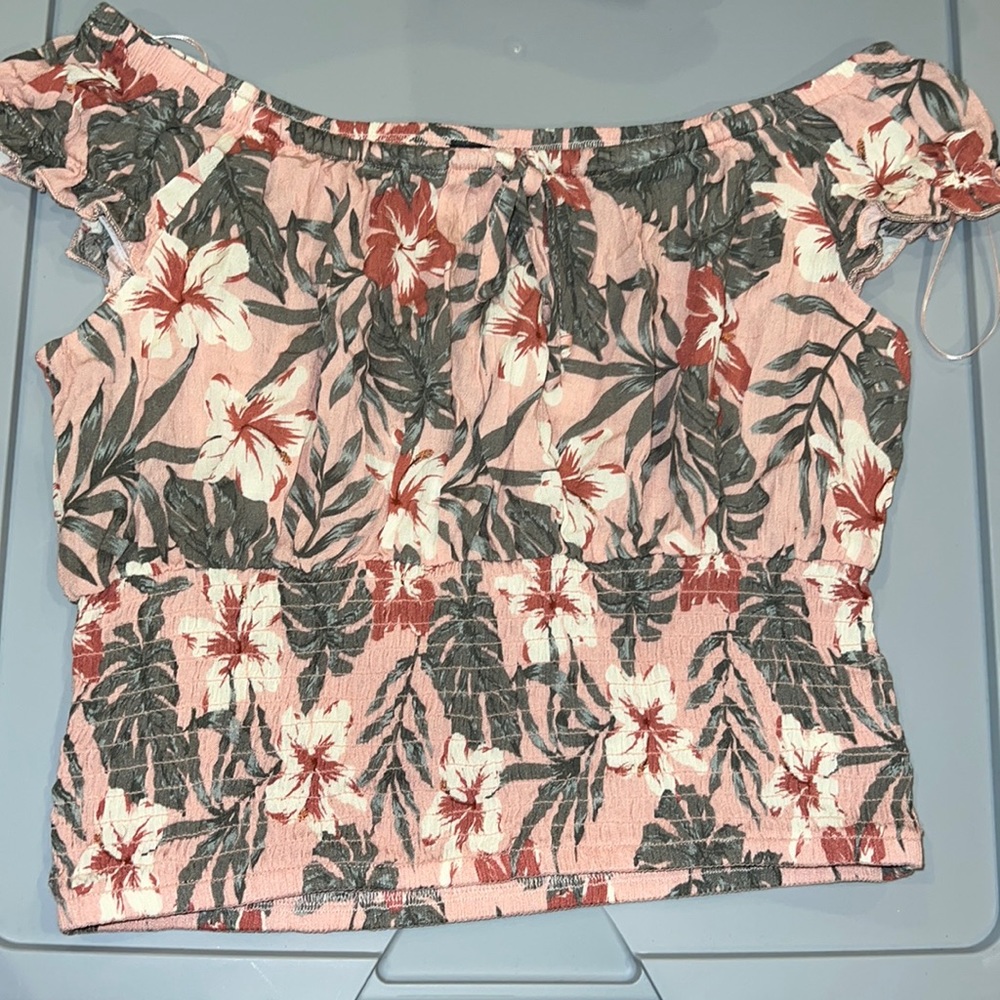 Floral off the shoulder top